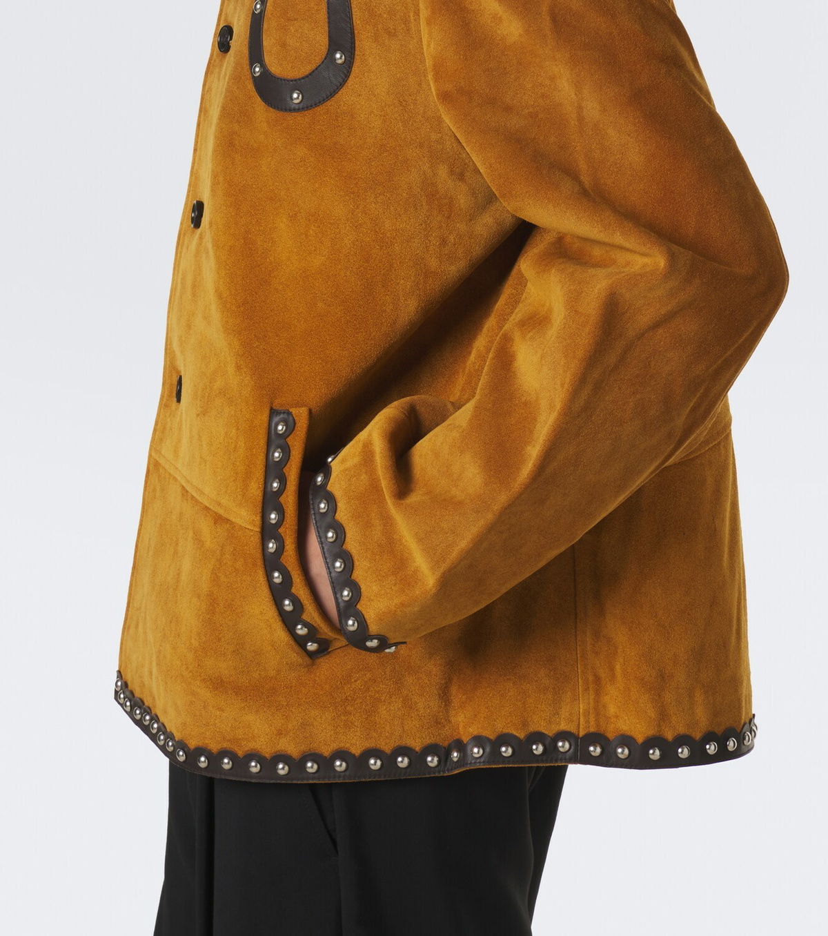 Bode Carson studded suede jacket