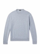 Zegna - Wool and Cashmere-Blend Sweater - Blue