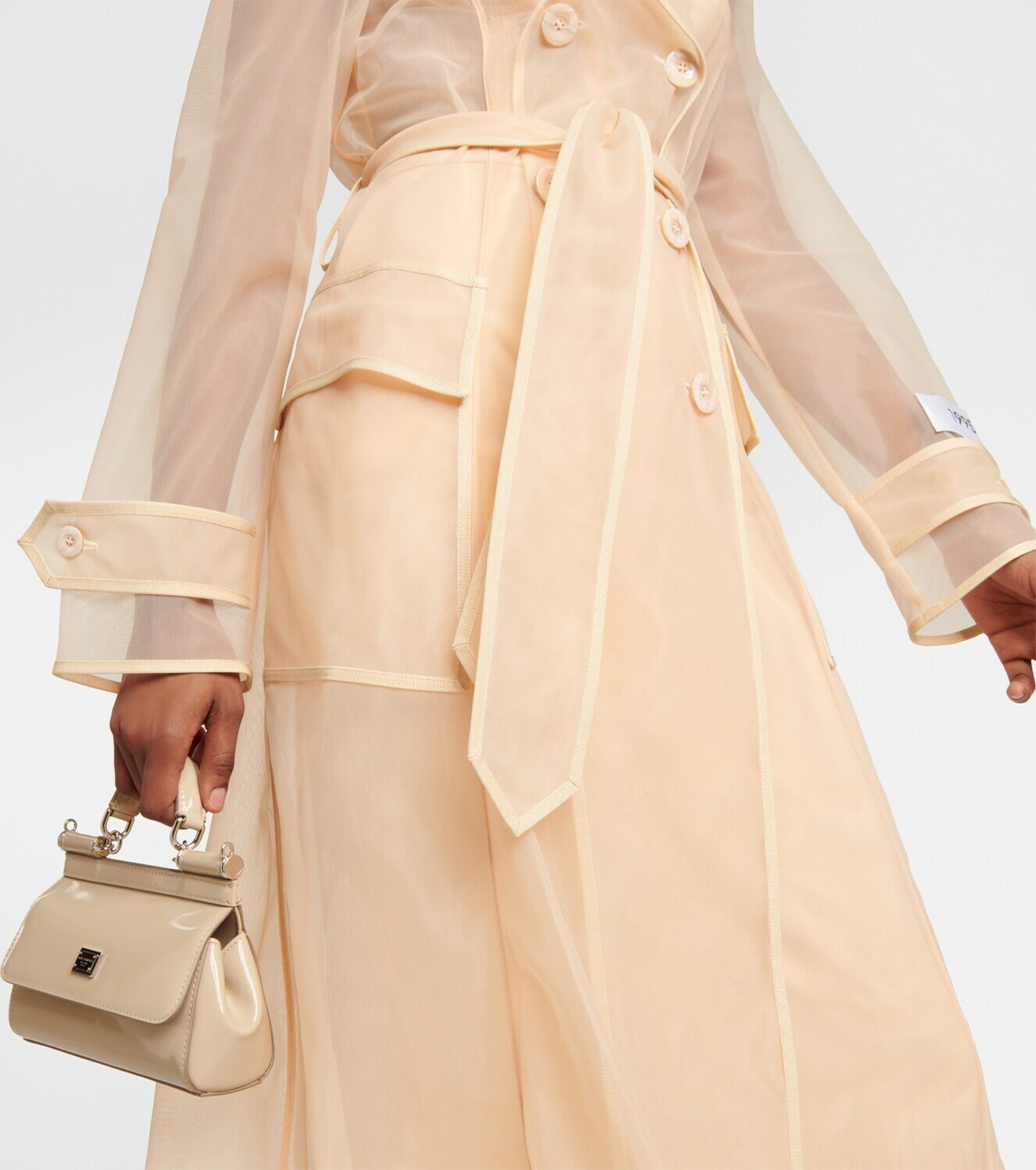 Dolce&Gabbana - x Kim marquisette trench coat Dolce & Gabbana