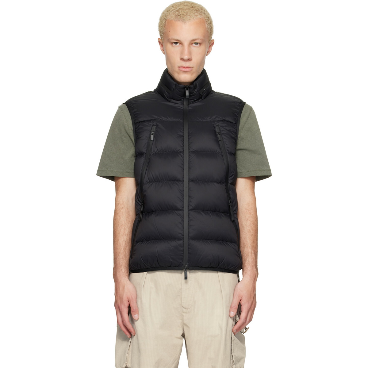 Moncler Black Reticone Down Vest