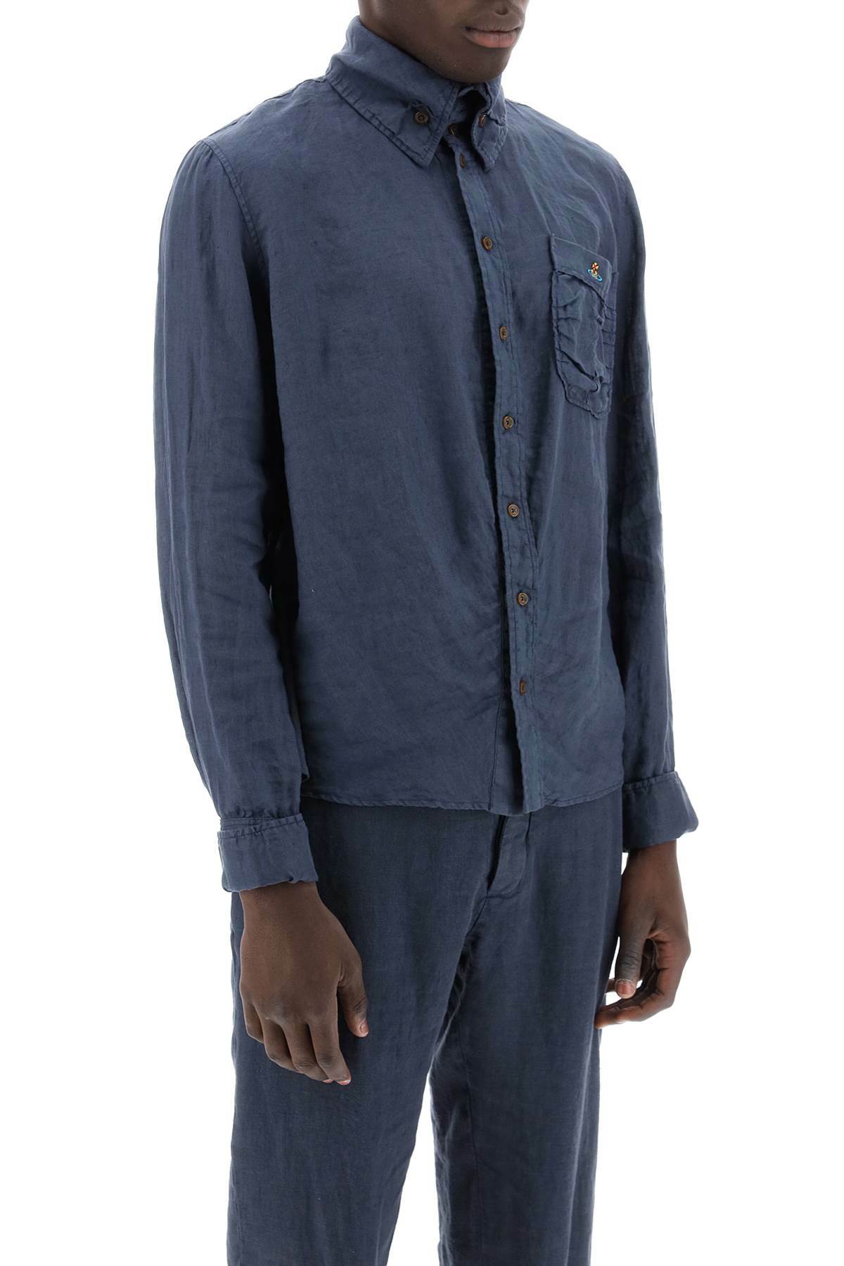 VIVIENNE WESTWOOD "crewe krall linen Blue