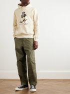 Polo Ralph Lauren - Printed Cotton-Blend Jersey Hoodie - Neutrals
