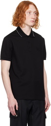 Versace Black Nautical Polo