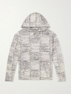 Auralee - Patchwork Cotton and Linen-Blend Hoodie - Gray