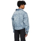 GmbH Blue Denim Lazered Nettle Jacket