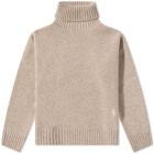 Sporty & Rich SRC Turtleneck Knit in Heather Beige