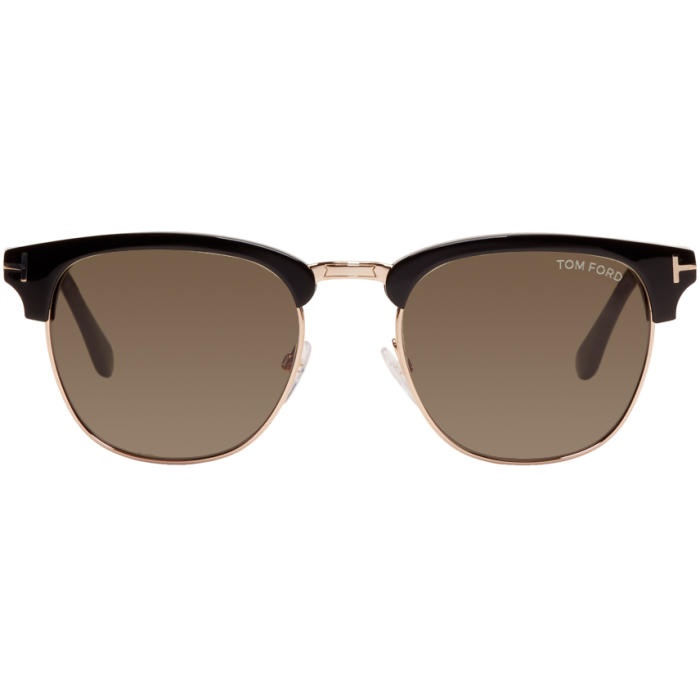 Photo: Tom Ford Black and Gold Henry Sunglasses