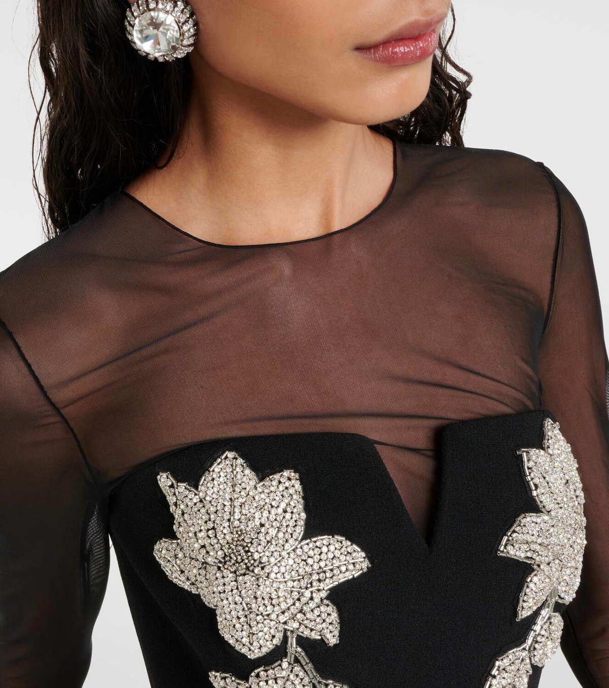 Rebecca Vallance Ginevra embellished midi dress Rebecca Vallance