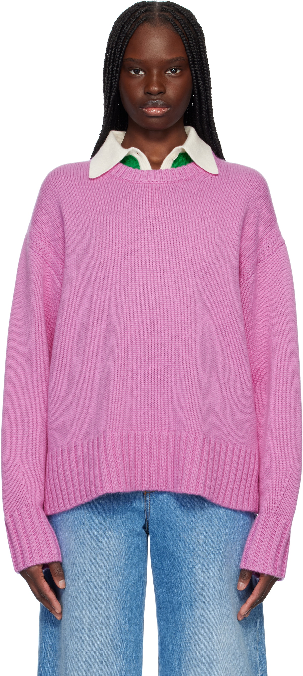 Guest in Residence Purple Cozy Crew Sweater