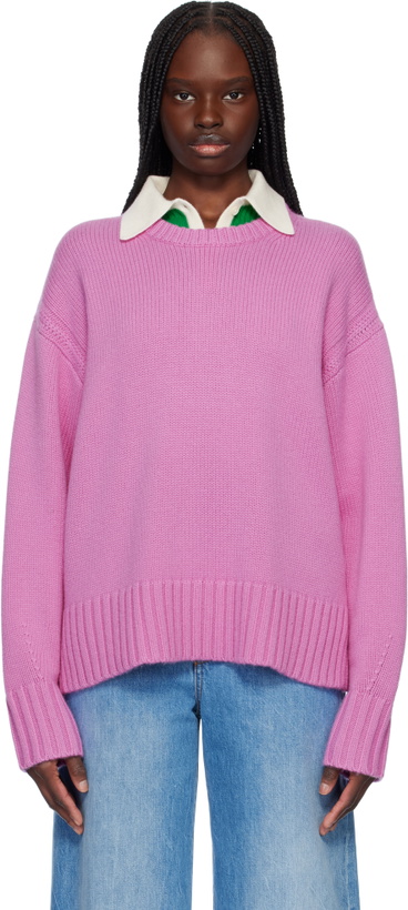 Photo: Guest in Residence Purple Cozy Crew Sweater