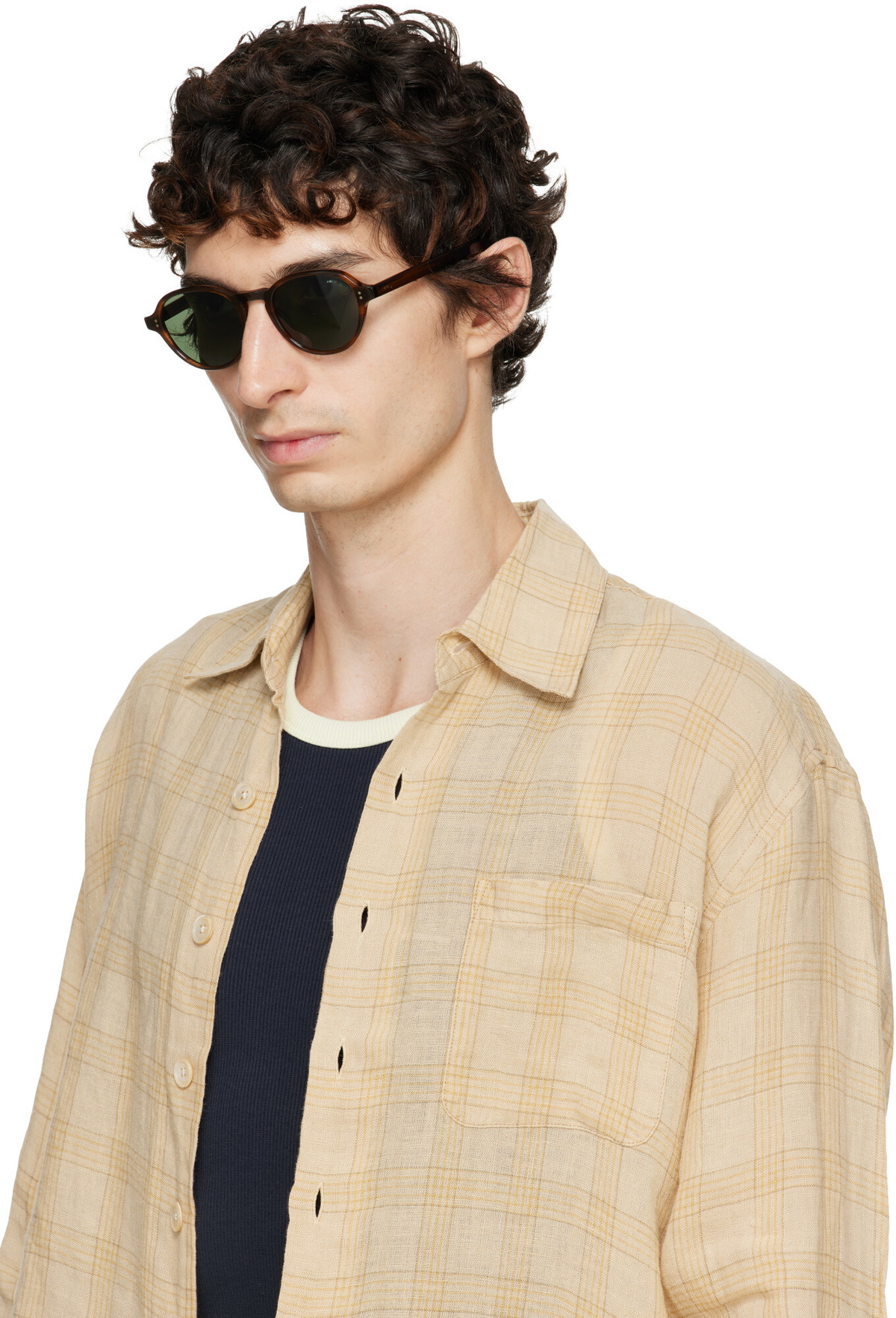 Garrett Leight Brown Casillas Sunglasses