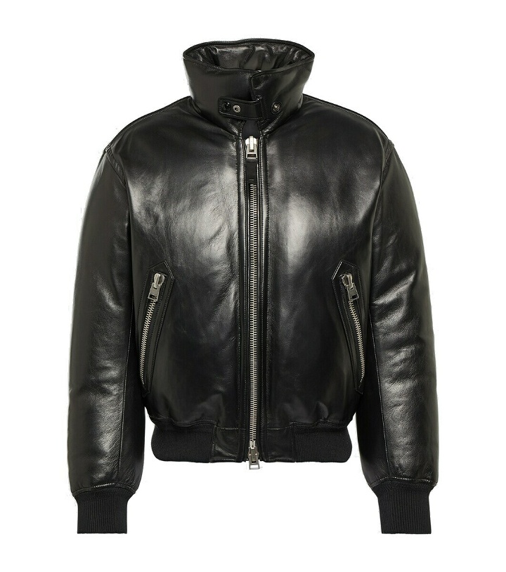 Photo: Tom Ford Leather down bomber jacket