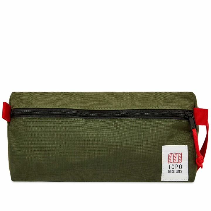 Photo: Topo Designs Dopp Kit Wash Bag in Olive