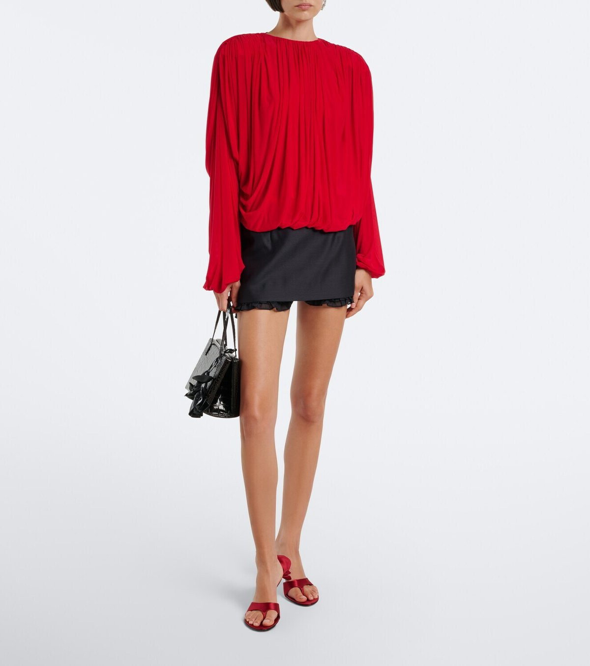 Magda Butrym Gathered top