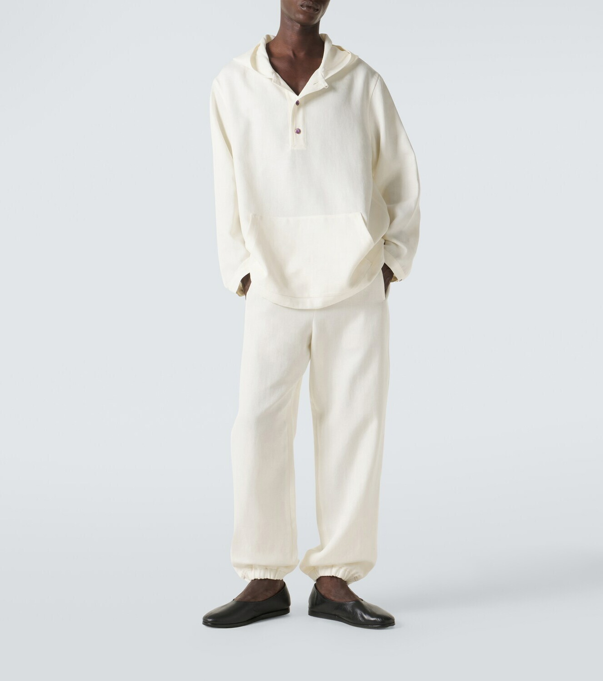 God's True Cashmere Linen sweatpants with amethyst