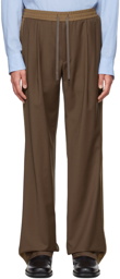 System Brown Wool Trousers