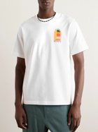Casablanca - Gradient L'Arche Logo-Print Cotton-Jersey T-shirt - White