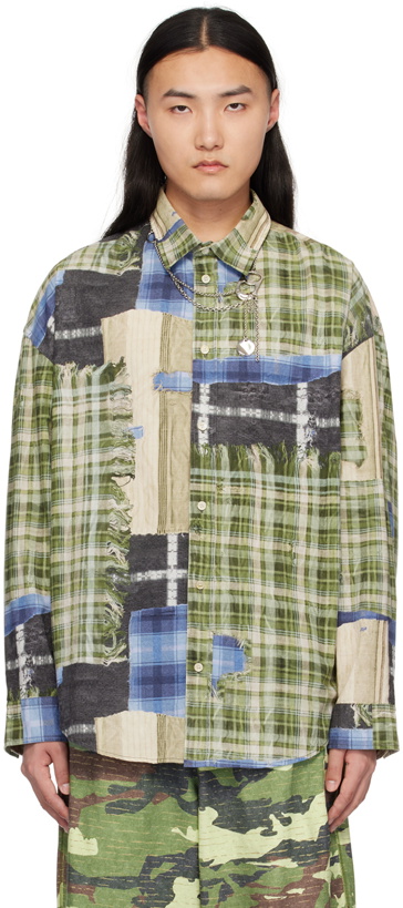 Photo: Acne Studios Green Print Shirt