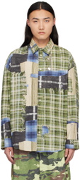 Acne Studios Green Print Shirt