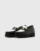 G H Bass WEEJUN 90 Penny Lthr black/white Womens Casual Shoe
