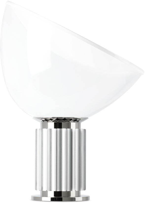 Photo: Flos Silver Small Taccia Table Lamp