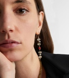 Ileana Makri 9kt gold (375/1000) and sterling silver (925) earrings with gemstones