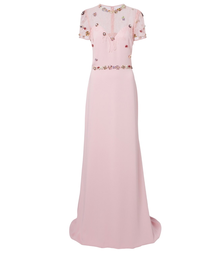 Photo: Costarellos Embellished crêpe gown