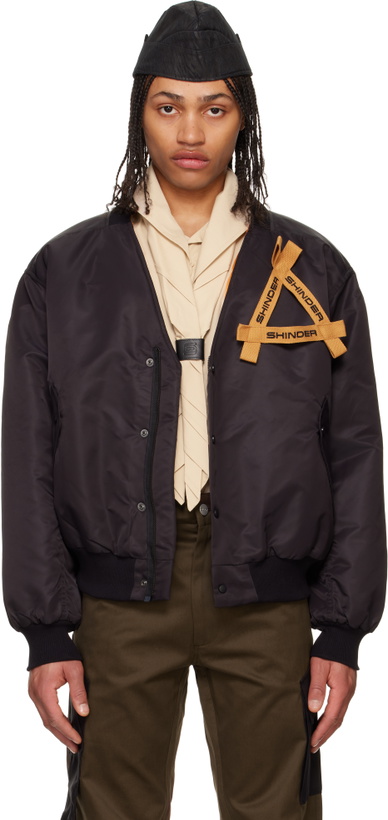 Photo: Olly Shinder Black V Bomber Jacket