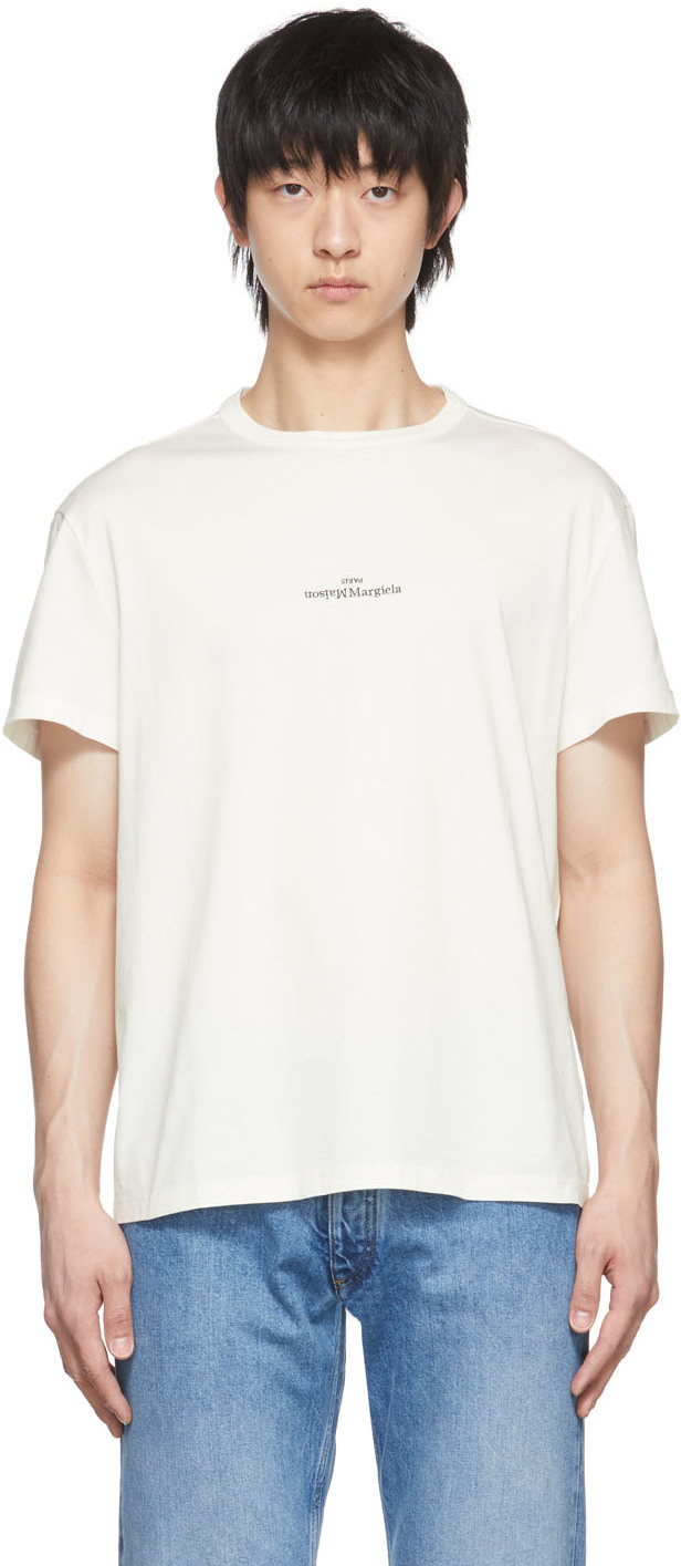 Maison Margiela White Cotton T-Shirt Maison Margiela Maison Margiela White Cotton T-Shirt Maison Margiela