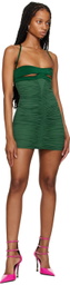 Mugler Green Party Dress