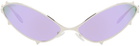 MAUSTEIN SSENSE Exclusive Silver Metal Spike Sunglasses