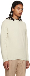 BOSS Beige Crewneck Sweater