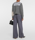 Loewe Anagram cropped wool sweater