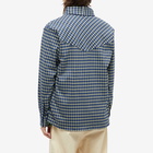 Paria Farzaneh Men's Check Pencilcase Shirt in Navy/Yellow