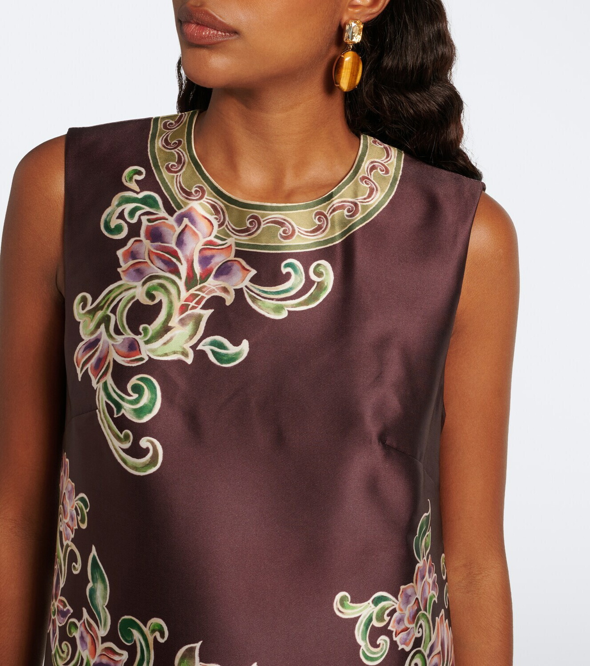Alémais Josie floral ruffled minidress