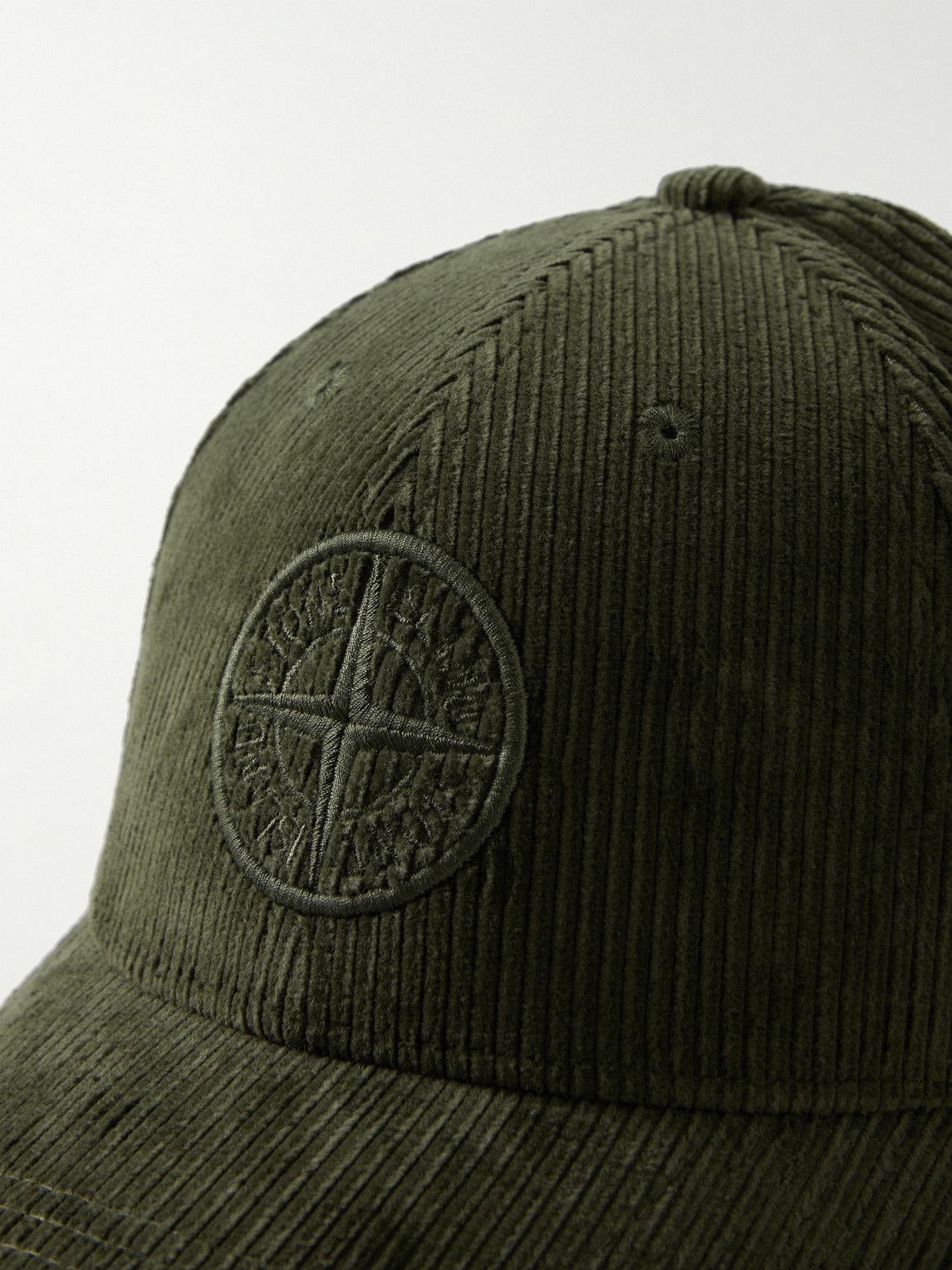 Stone Island - Logo-Embroidered Cotton-Corduroy Baseball Cap