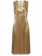 BOTTEGA VENETA - Shine Viscose Midi Dress