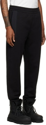 Moncler Black Cotton Terry Sweatpants