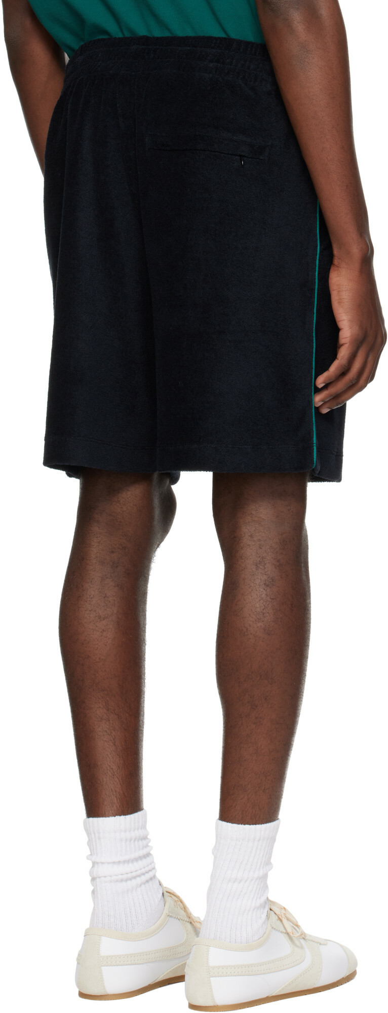 Casablanca Black Towelling Shorts
