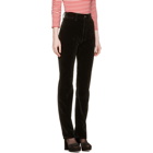 Marc Jacobs Black Velvet High-Rise Disco Trousers