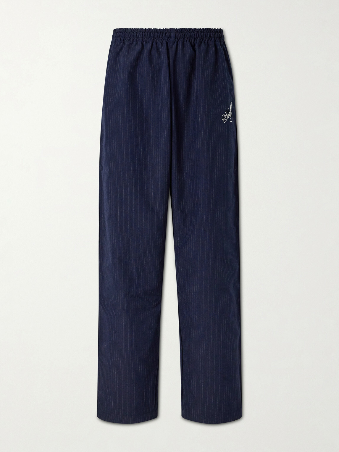 Willy Chavarria - Ruff Rider Straight-Leg Logo-Embroidered Shell Track Pants - Blue