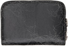 Acne Studios Black Leather Zip Wallet