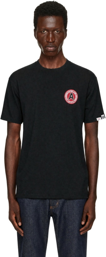Photo: AAPE by A Bathing Ape Black 'AAPE' Basic T-shirt