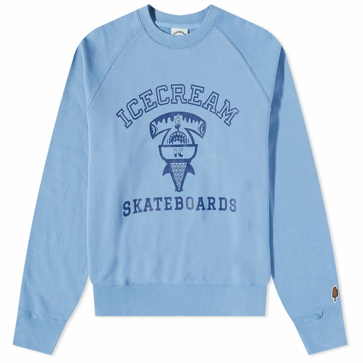 Photo: ICECREAM Men's IC Sharks Crew Sweat in Blue