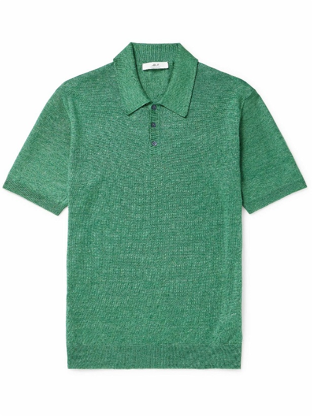 Photo: Mr P. - Linen Polo Shirt - Green