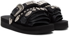 Toga Virilis Black Suicoke Edition Moto Sandals
