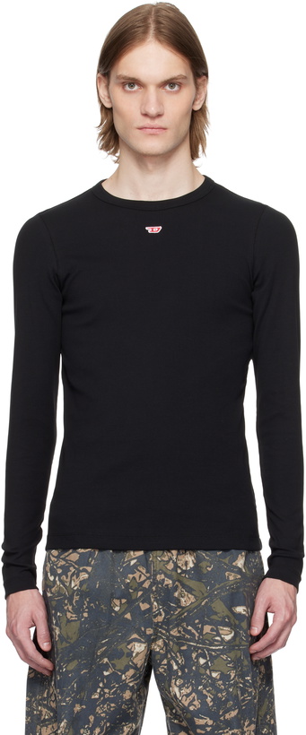 Photo: Diesel Black D-Ribber-Ls-N T-shirt