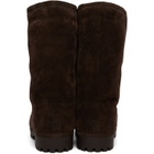 Balenciaga Brown Alaska Fur High Boots