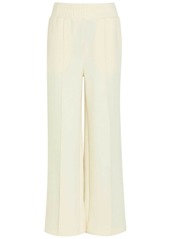 Photo: Varley The Wide Leg 30 Pintuck Jersey Sweatpants Cream