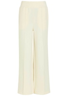 Varley The Wide Leg 30 Pintuck Jersey Sweatpants Cream